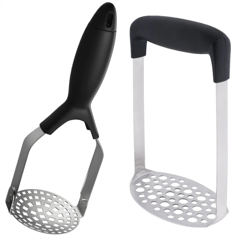 Stainless Steel Potato Masher Foldable Vegetables and Fruit Ricer Handheld Garlic Presser