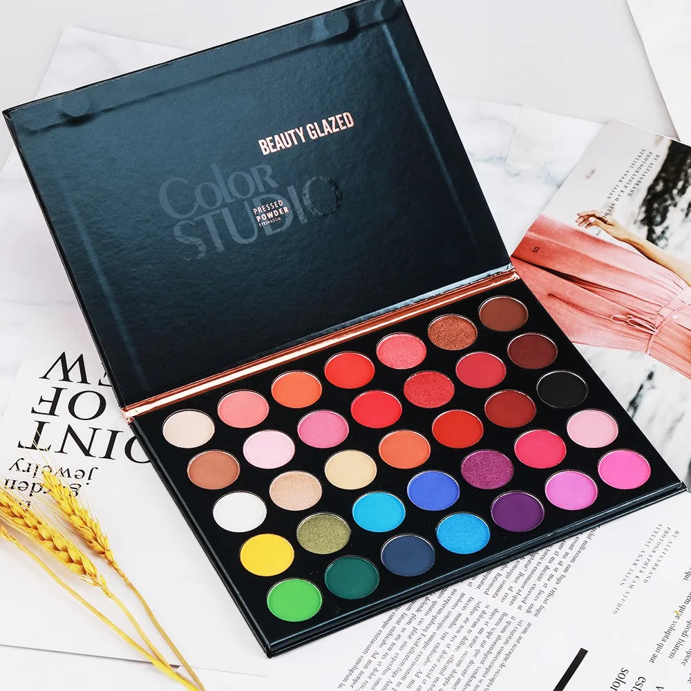 BEAUTY GLAZED Palette Eyeshadow 35 Colors Matte