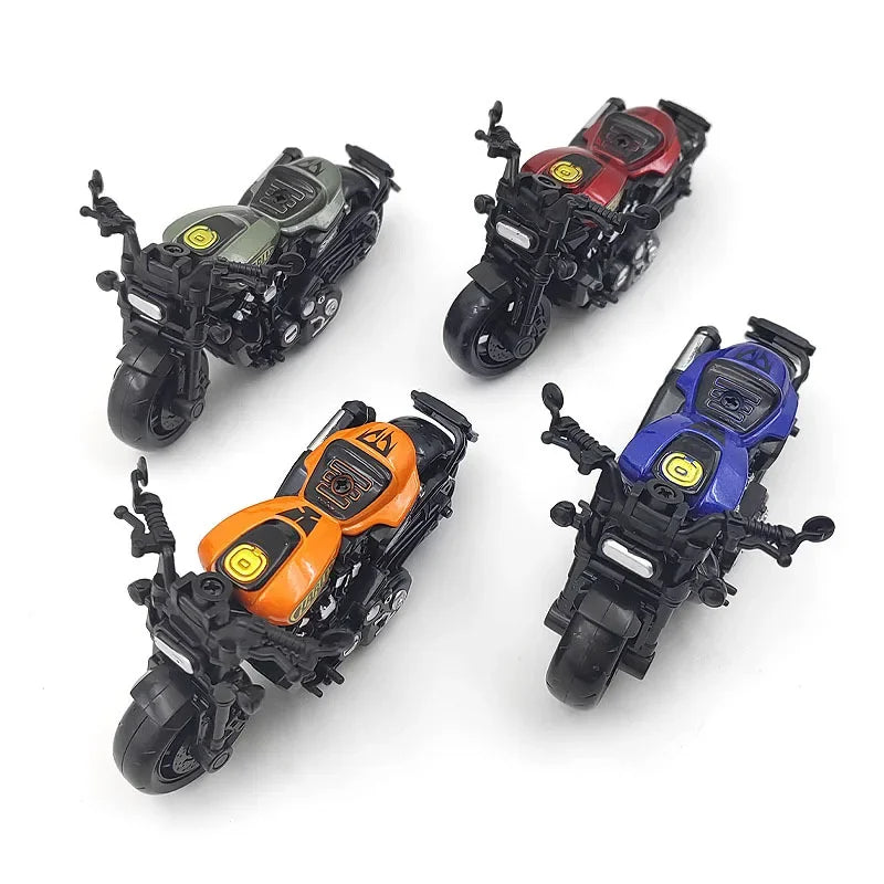Childrens Simulation Race Toy Car Alloy Pull Back Vintage Motorcycle Car Toys for Kids 2 To 4 Years Old Boys Birthday Gifts
