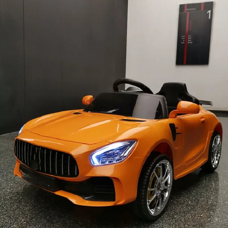 Powered by AliSave Plus Doki Children's Electric Car With Four-wheeled Remote Control Car Baby Swing Toy Car 1-6 Years Old Ride On Car Electric For Kid