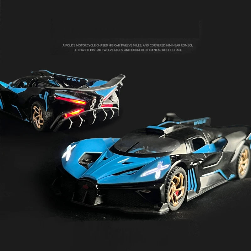 Bolide Alloy Car Model Diecasts Toy With Sound and Light Vehicles Decoration Toys For Kids Gift