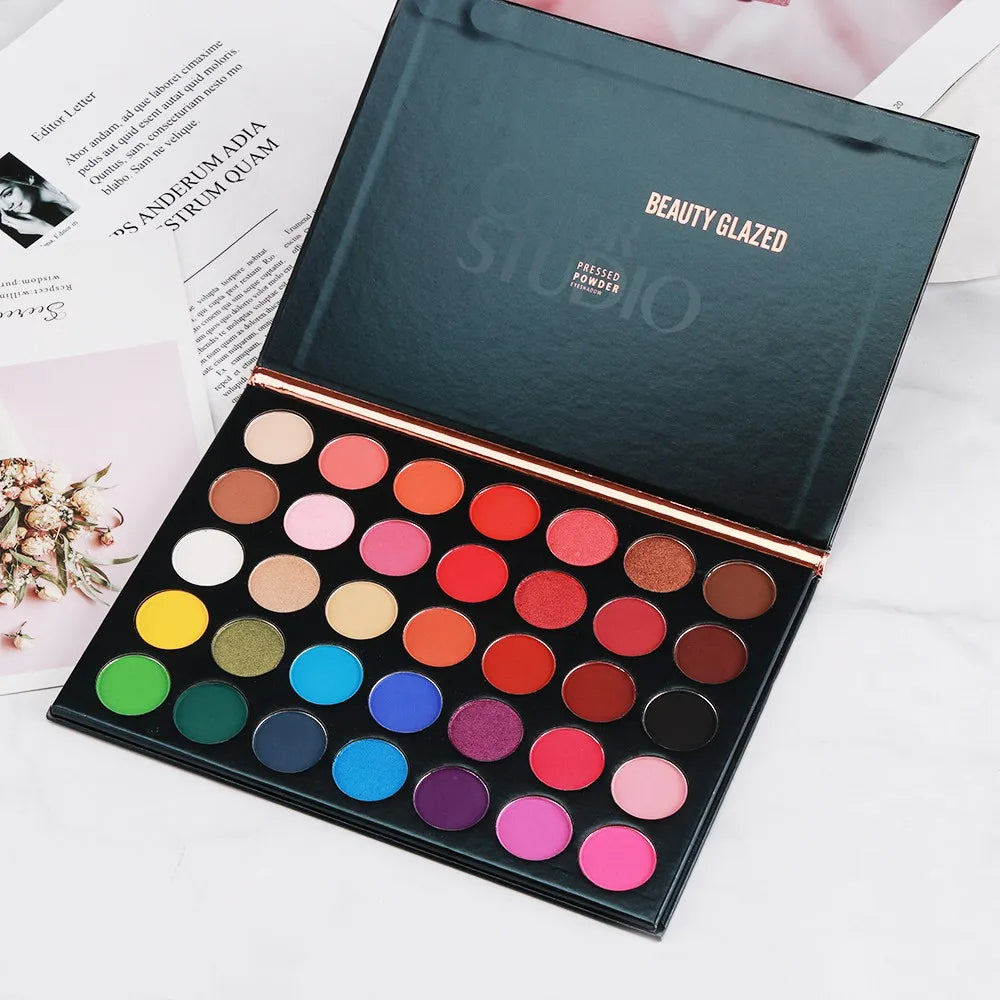 BEAUTY GLAZED Palette Eyeshadow 35 Colors Matte