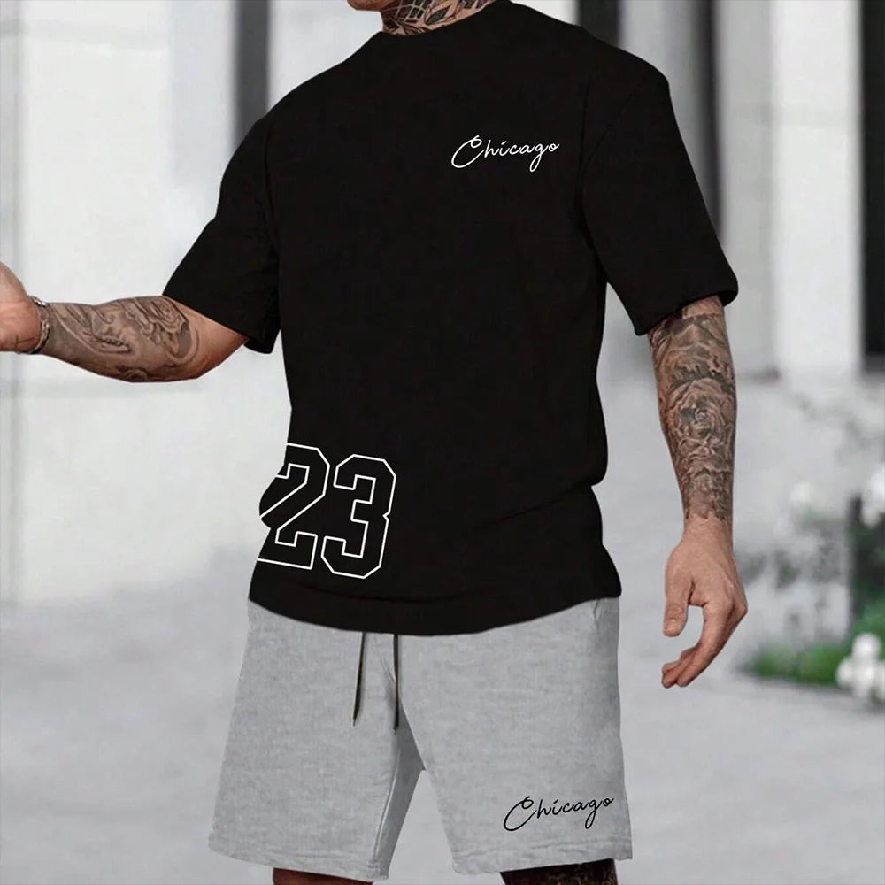 2024 New Fashion 3D Printed Men's Suit Oversized Clothing Short Sleeve Shorts Suit Men's Sportswear Summer Casual Suit