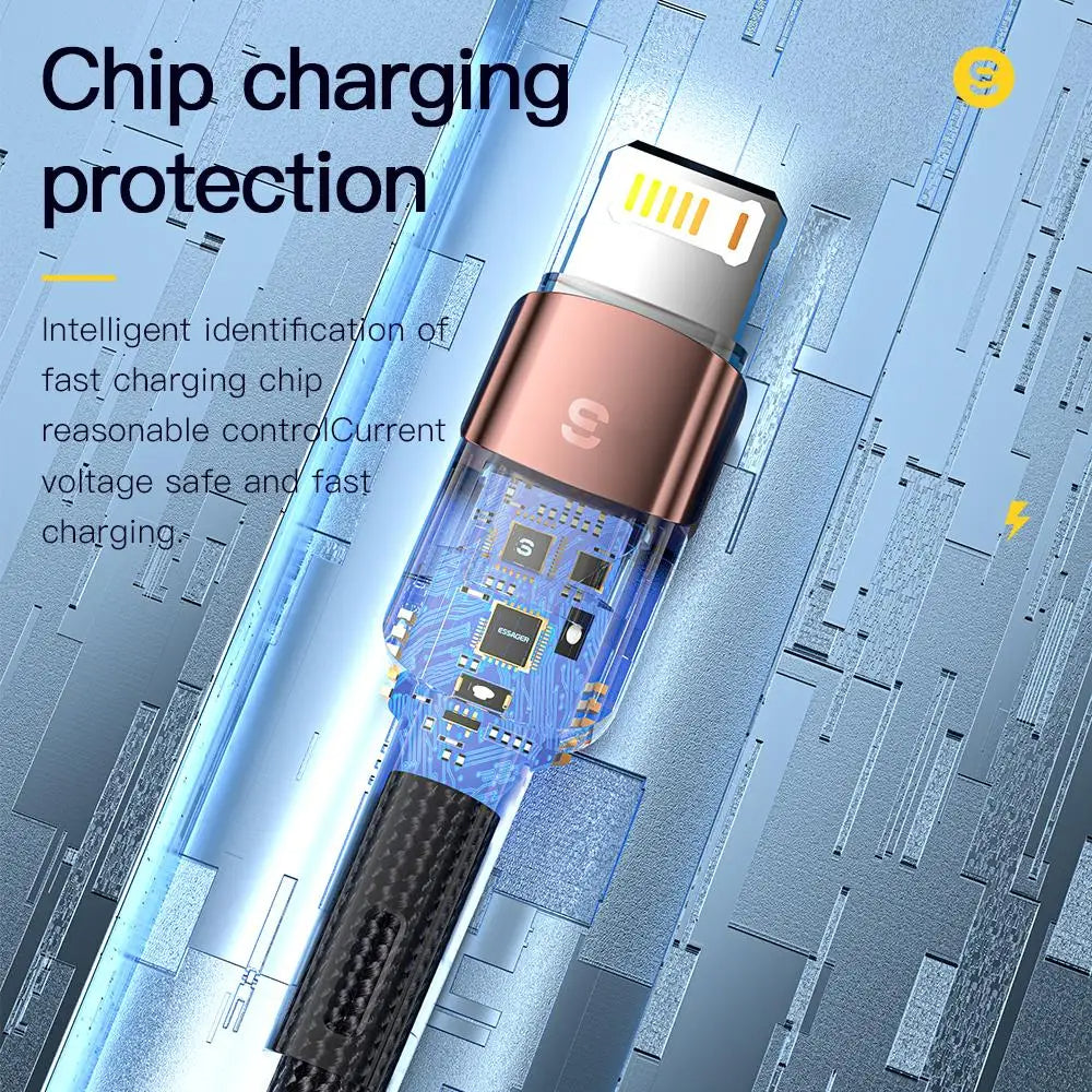 Essager USB Cable For Iphone Fast Charging Mobile Phone Data Line For Ipad Charger