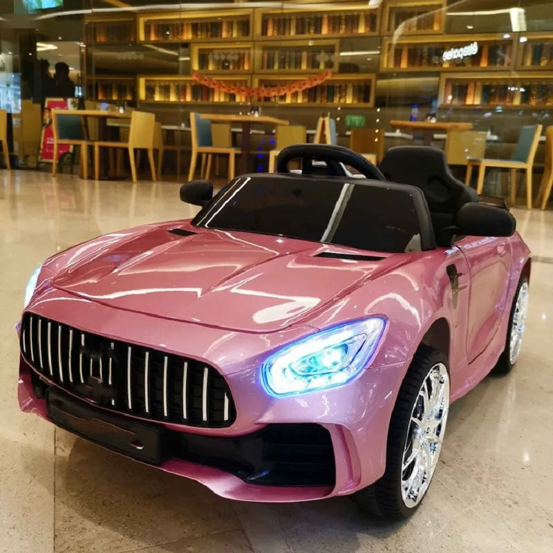 Powered by AliSave Plus Doki Children's Electric Car With Four-wheeled Remote Control Car Baby Swing Toy Car 1-6 Years Old Ride On Car Electric For Kid
