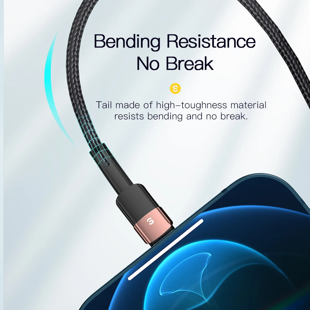 Essager USB Cable For Iphone Fast Charging Mobile Phone Data Line For Ipad Charger