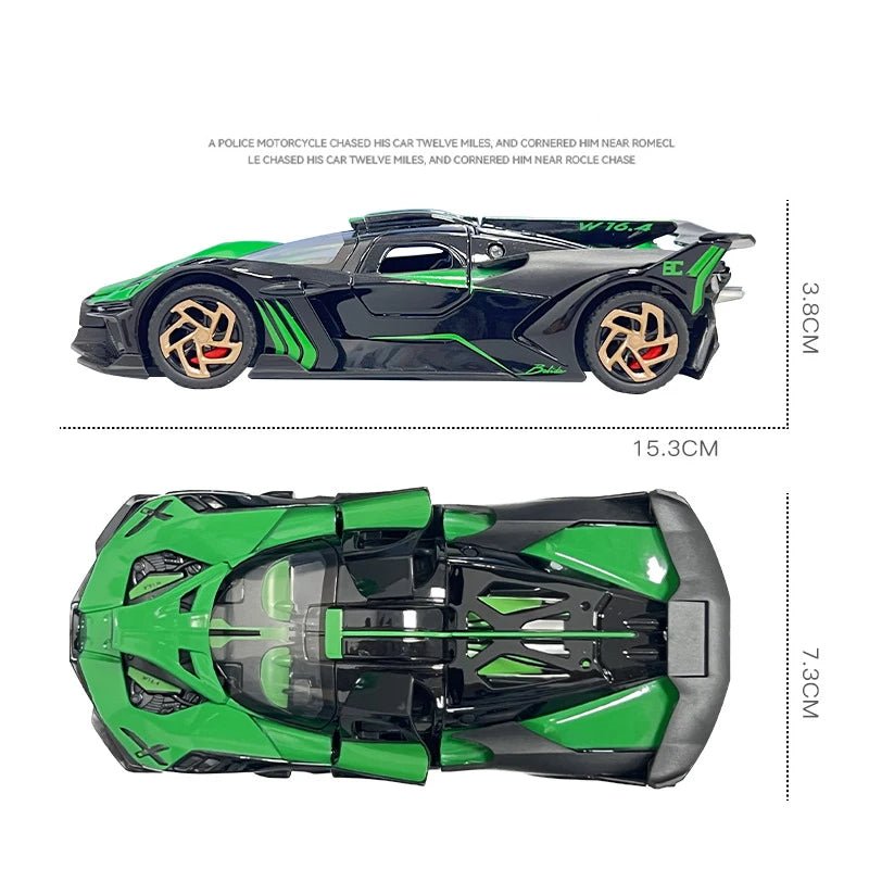 Bolide Alloy Car Model Diecasts Toy With Sound and Light Vehicles Decoration Toys For Kids Gift