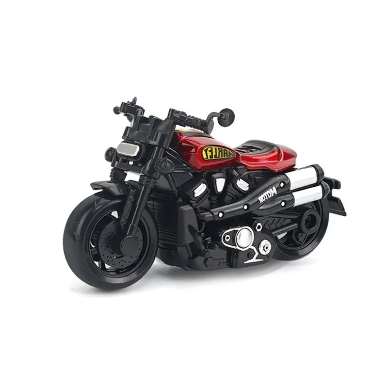 Childrens Simulation Race Toy Car Alloy Pull Back Vintage Motorcycle Car Toys for Kids 2 To 4 Years Old Boys Birthday Gifts