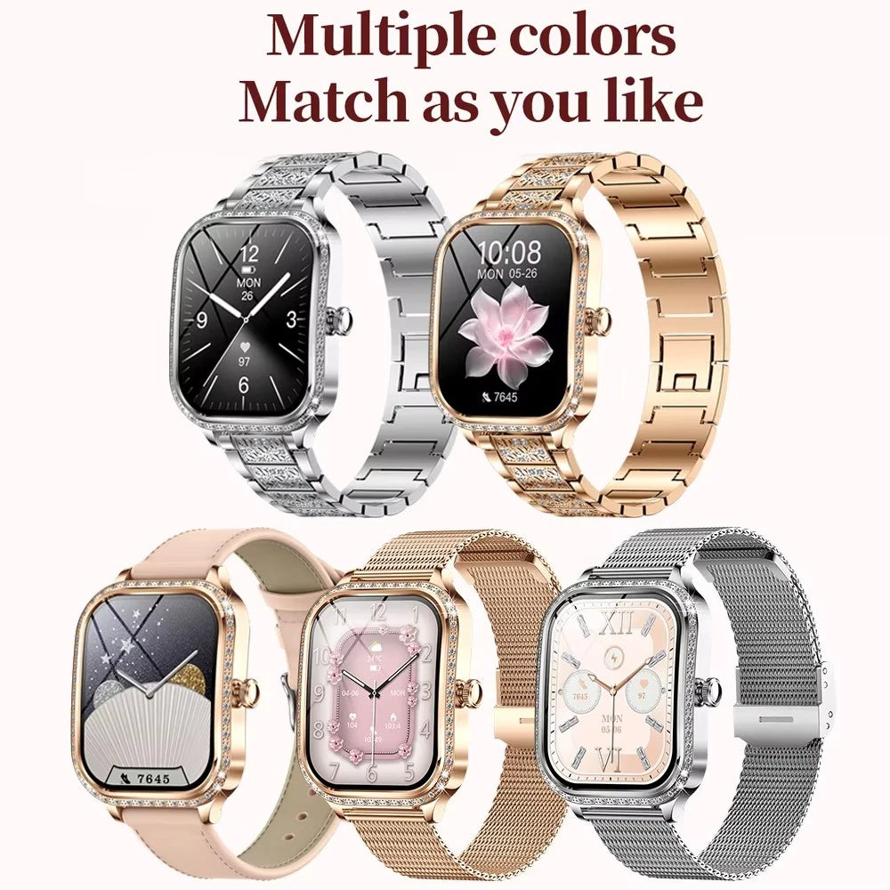 LIGE Smart Watch Women Waterproof Bluetooth Call Sports Fitness Heart
