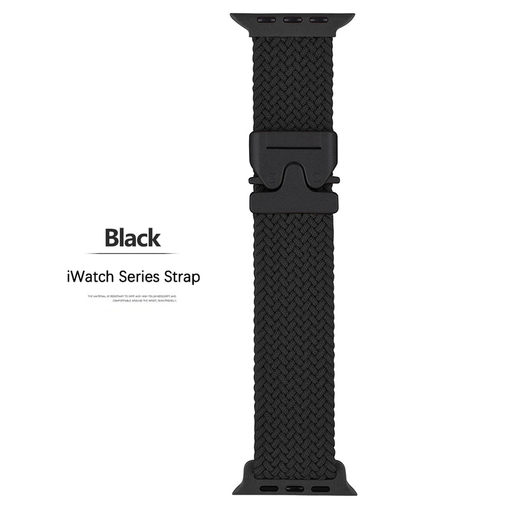 Nylon Strap for Apple Watch Band 46mm 45mm 44mm