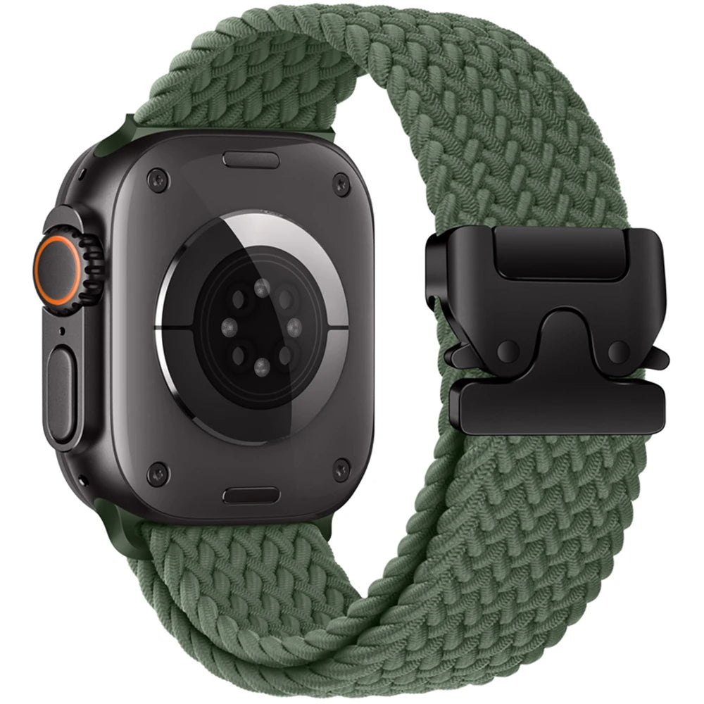 Nylon Strap for Apple Watch Band 46mm 45mm 44mm