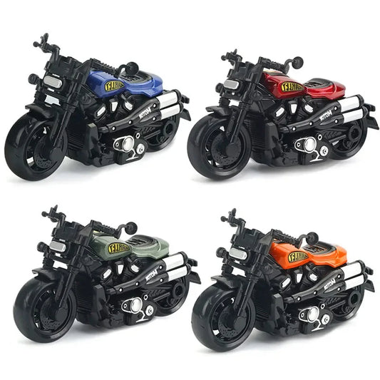 Childrens Simulation Race Toy Car Alloy Pull Back Vintage Motorcycle Car Toys for Kids 2 To 4 Years Old Boys Birthday Gifts