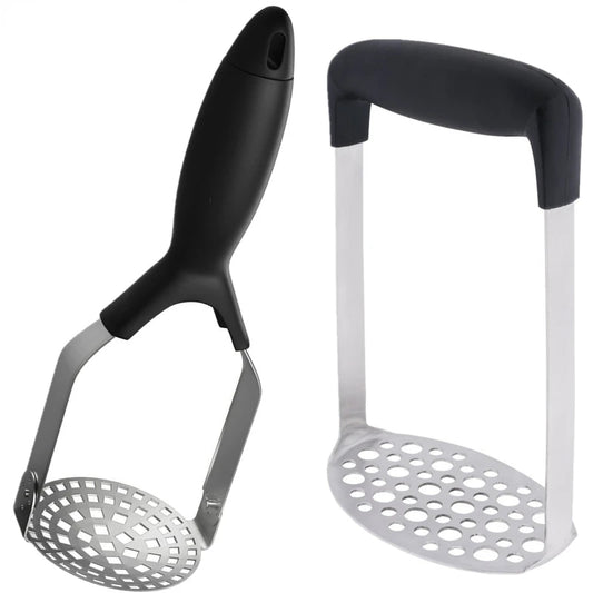 Stainless Steel Potato Masher Foldable Vegetables and Fruit Ricer Handheld Garlic Presser
