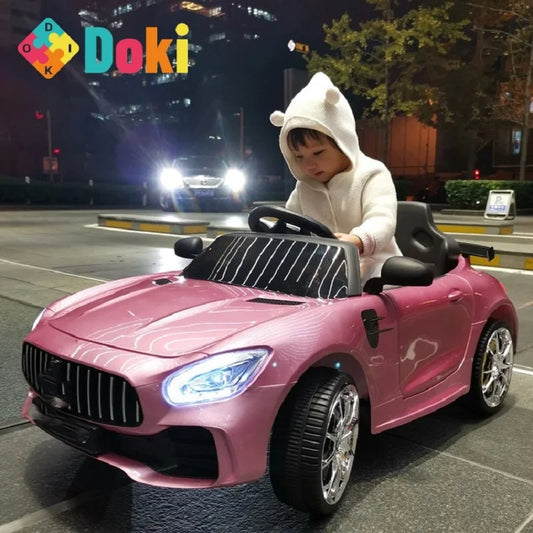 Powered by AliSave Plus              Doki Children's Electric Car With Four-wheeled Remote Control Car Baby Swing Toy Car 1-6 Years Old Ride On Car Electric For Kid