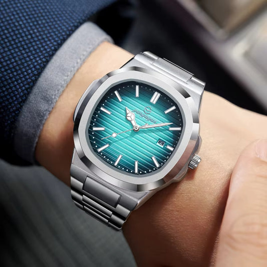 2025 New Luxury Military Man Watch Square Waterproof Luminous Date
