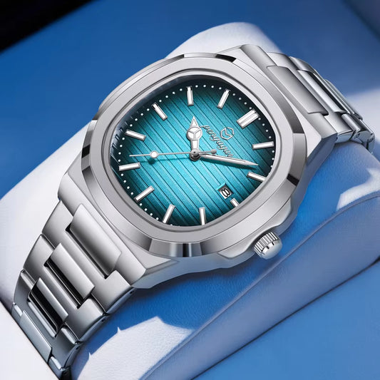 2025 New Luxury Military Man Watch Square Waterproof Luminous Date